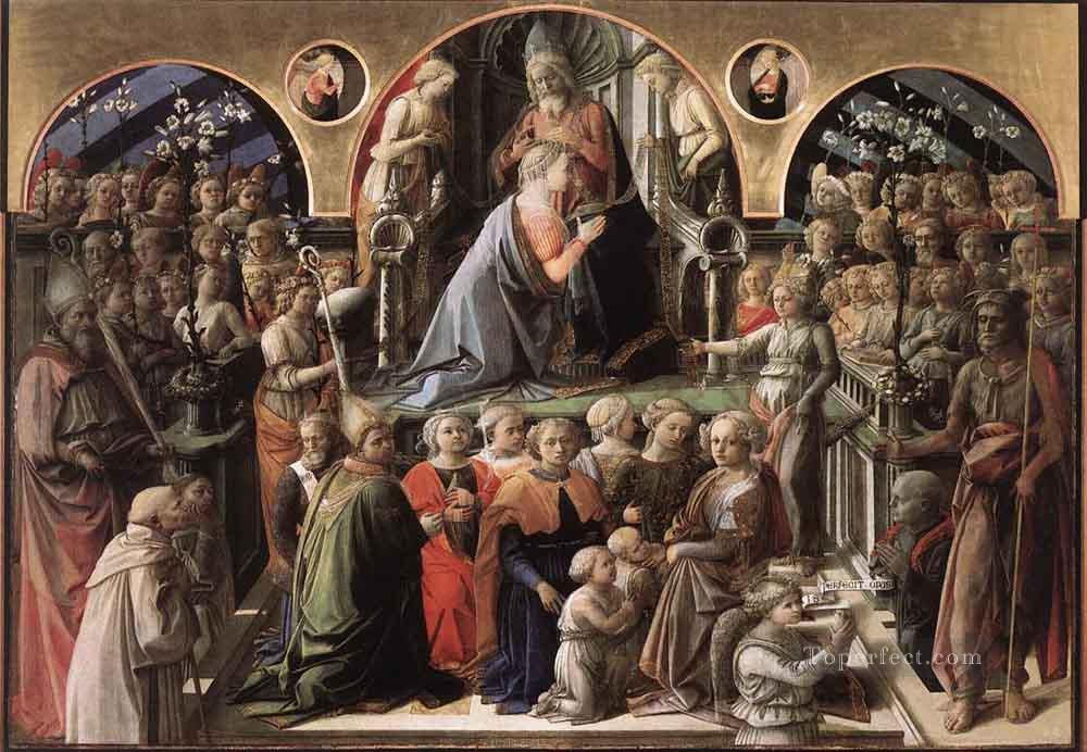 Coronation of the Virgin Renaissance Filippo Lippi Oil Paintings